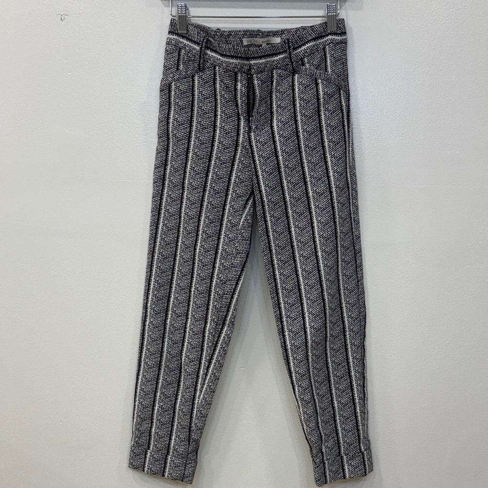 RACHEL Rachel Roy Gray Striped Pants